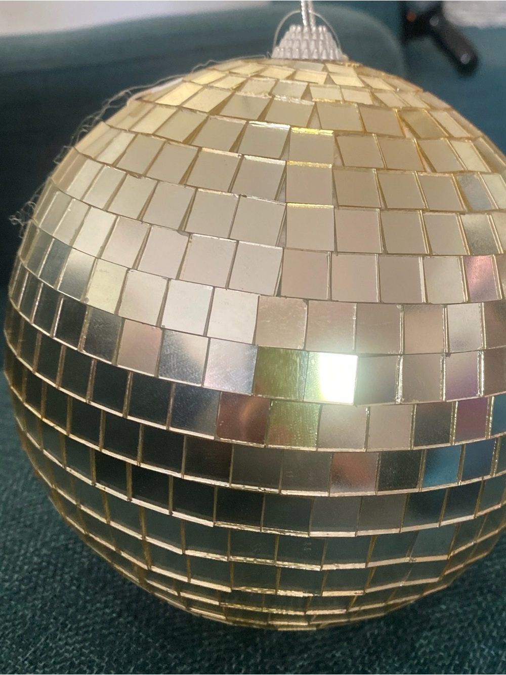 Gold-champagne glass tiles, all intact withDisco Ball Ornament Party Decoration
